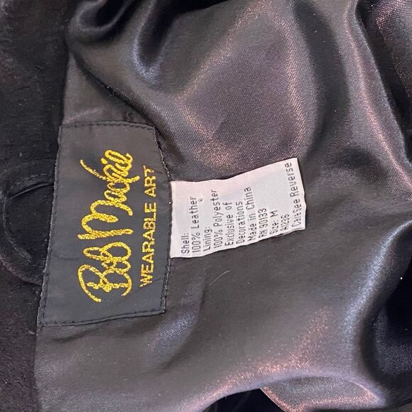 Bob Mackie Wearable Art Black Suede Apple Jacket - Picture 8 of 10